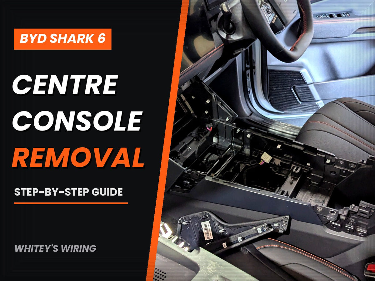 BYD Shark 6 with the centre console trim removed
