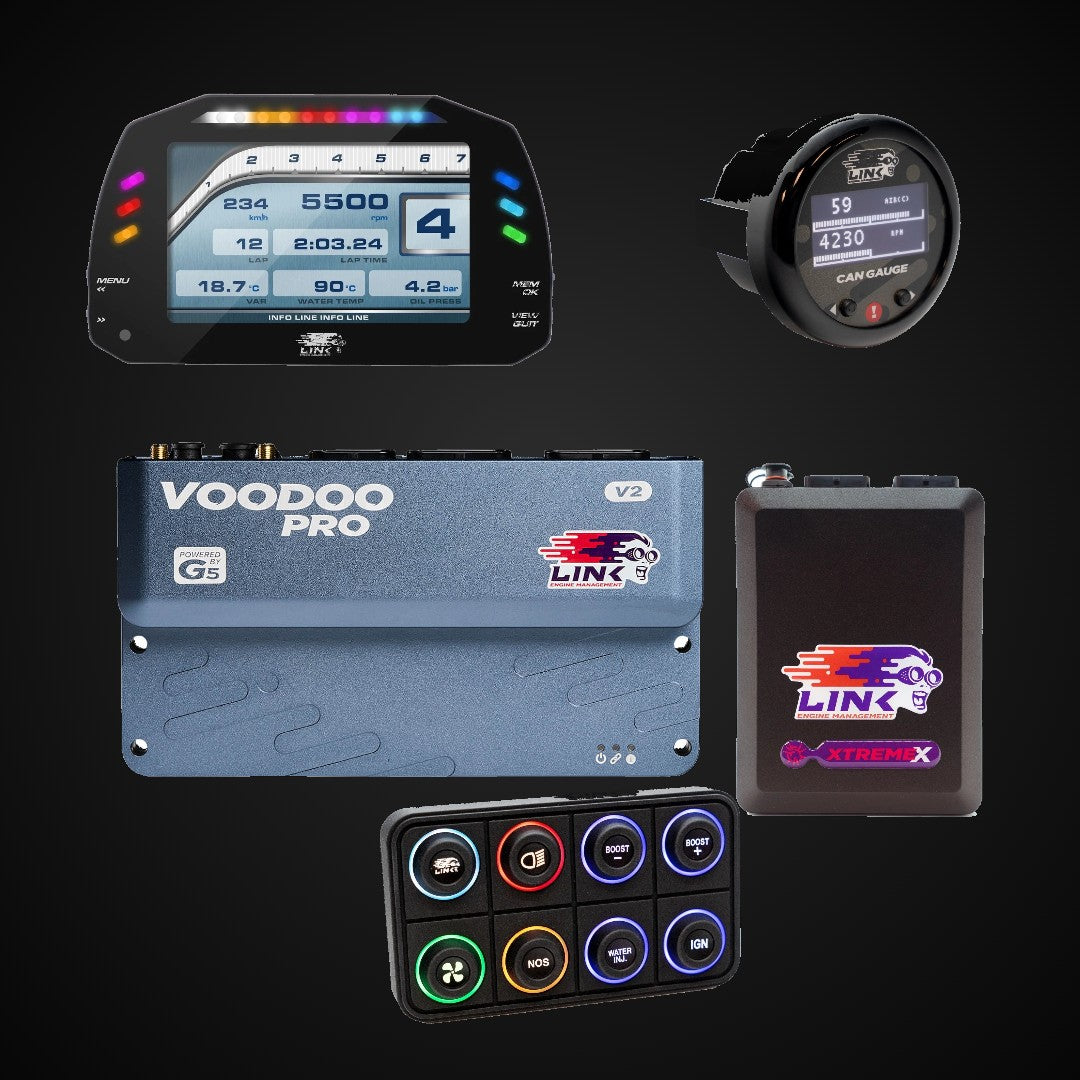 Link ECU range - G5 Voodoo Pro, G4X ECUs and dash displays