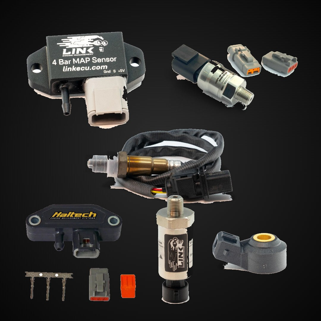 Engine sensors from Link, Haltech, Emtron and Syltech