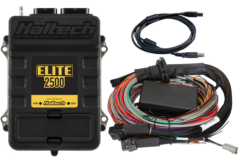 Haltech - Elite 2500 + Premium Universal Wire-in Harness Kit HT-151304 Length: 2.5m (8')